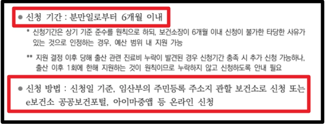 고위험임산부 의료비지원 조건확인
