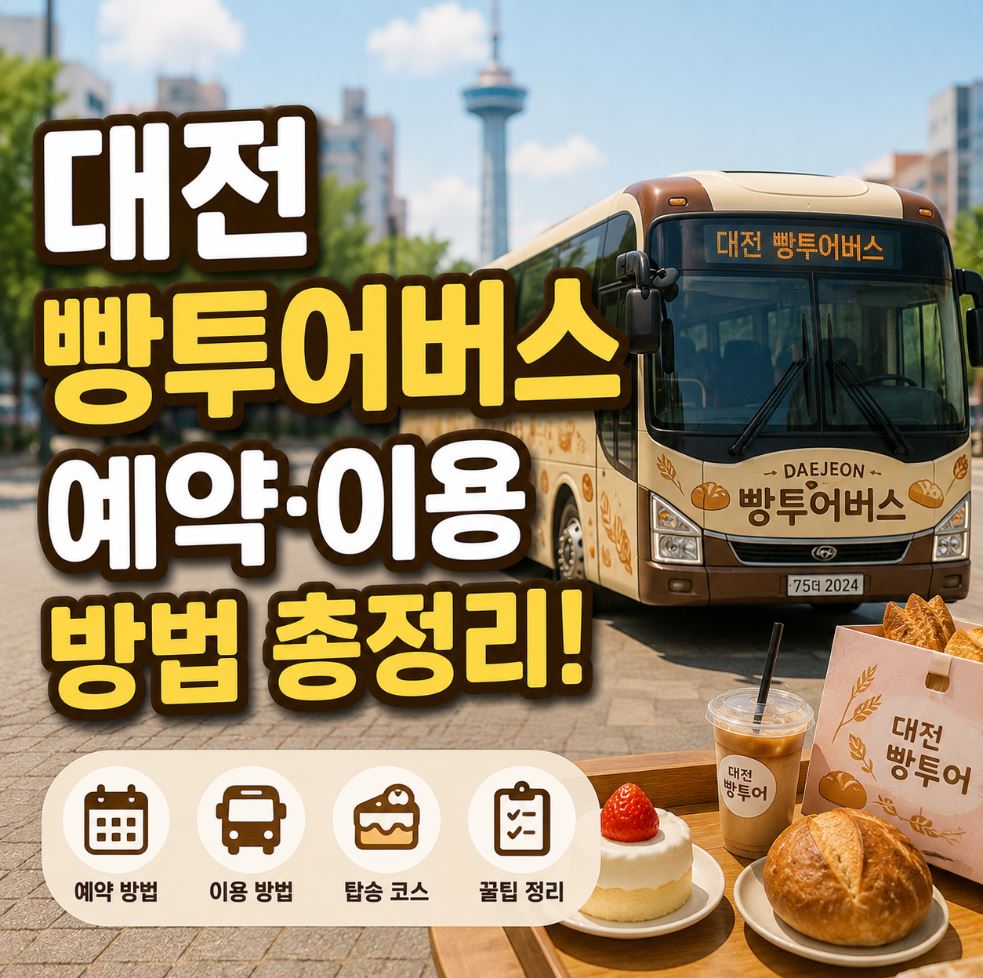 대전 빵투어버스 예약 이용방법