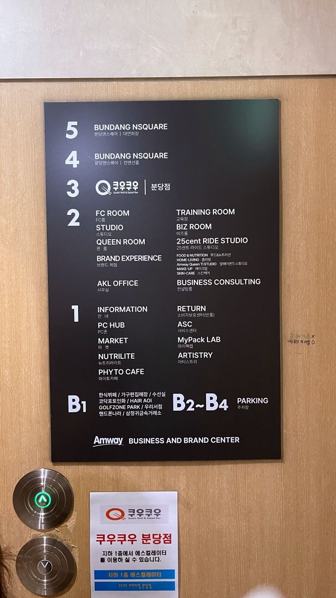 쿠우쿠우 분당점 건물 구성