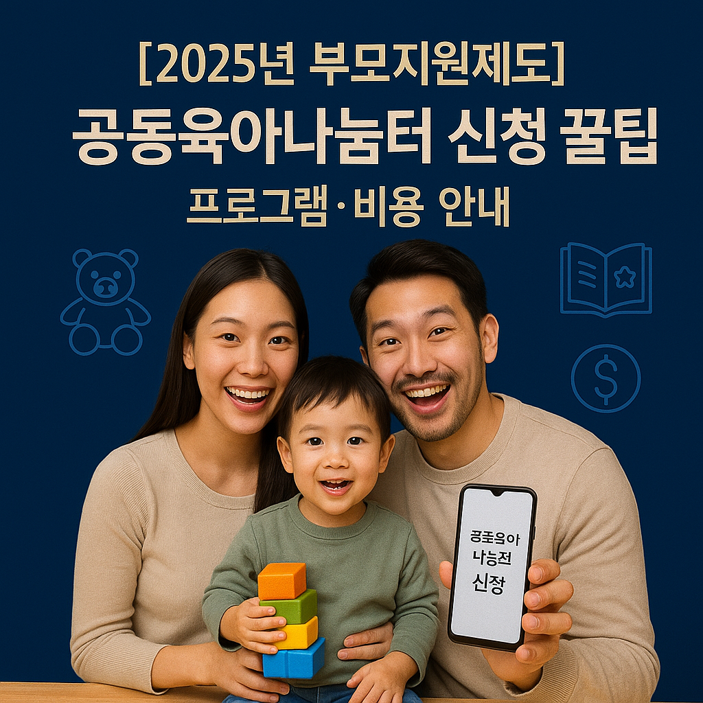 [2025년 부모지원제도] 공동육아나눔터 신청 꿀팁 ｜ 프로그램&middot;비용 안내