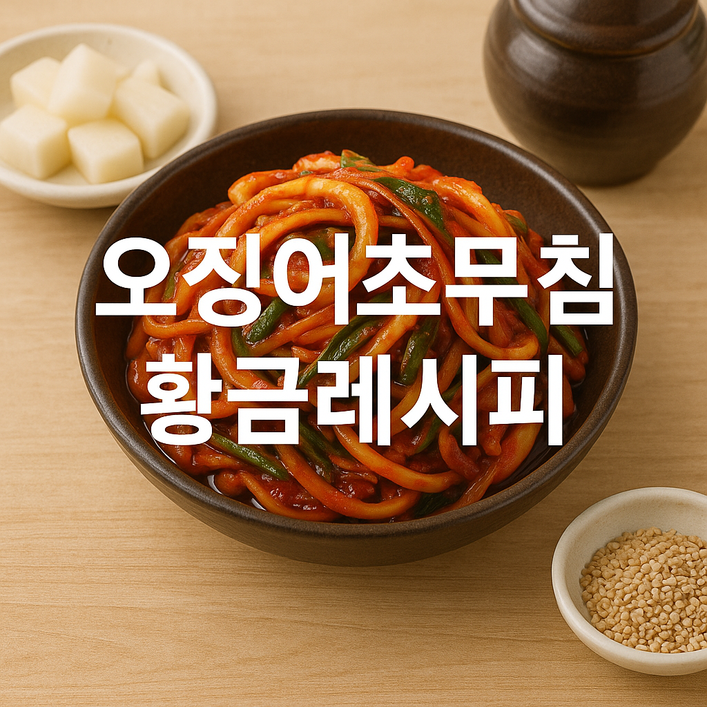 오징어초무침 황금레시피