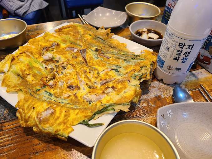 마포 공덕시장 부침개 '청학동부침개'