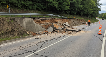 옹벽 붕괴 사고