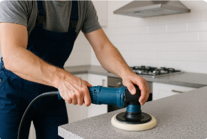 주방 상판의 종류와 연마 광택의 필요성