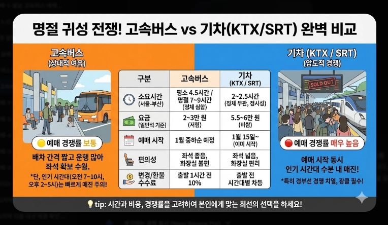 설날 고속버스 예매(방법, 일정)(2026년 + 꿀팁)