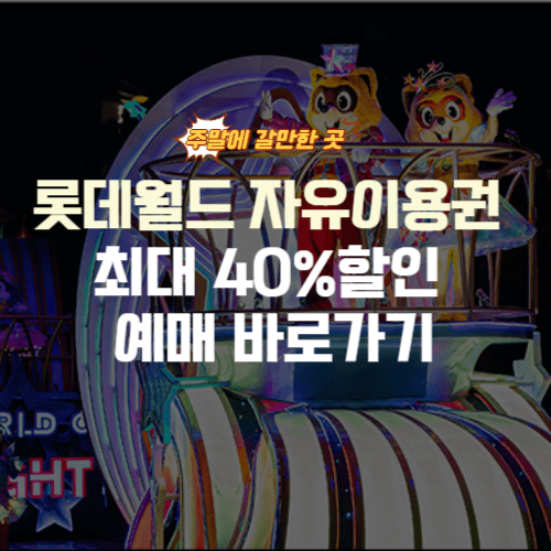 롯데월드 자유이용권