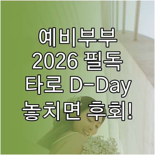 예비부부 맞춤 2026년 타로 웨딩 ..