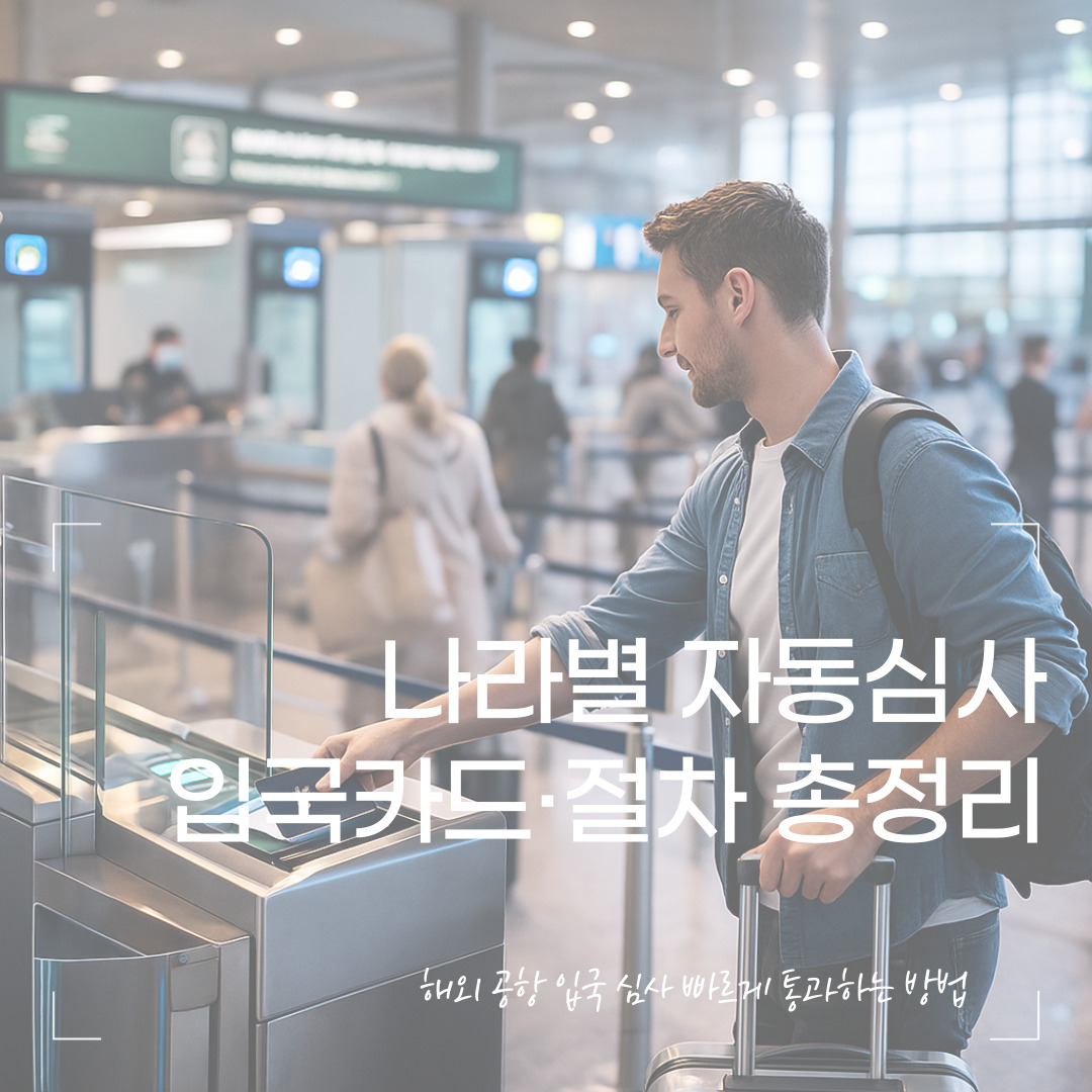 해외 공항 입국 심사 빠르게 통과하는 방법 – 나라별 자동심사·입국카드·절차 총정리