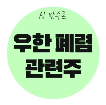 중국폐렴 대장주 관련주 TOP5 총정리_20