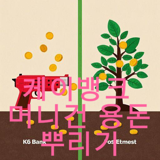 케이뱅크 이벤트 비교: 머니건 용돈뿌리기 vs 돈나무 키우기