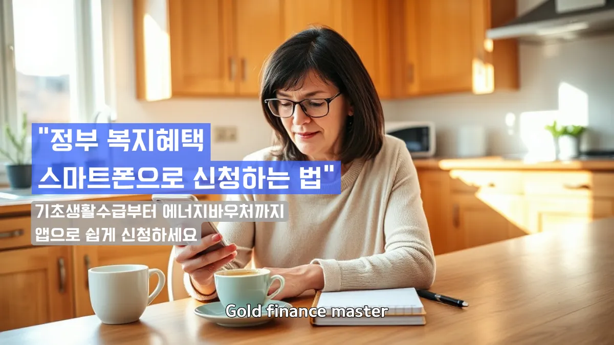 기초생활수급부터 에너지바우처까지, 앱으로 쉽게 신청하세요