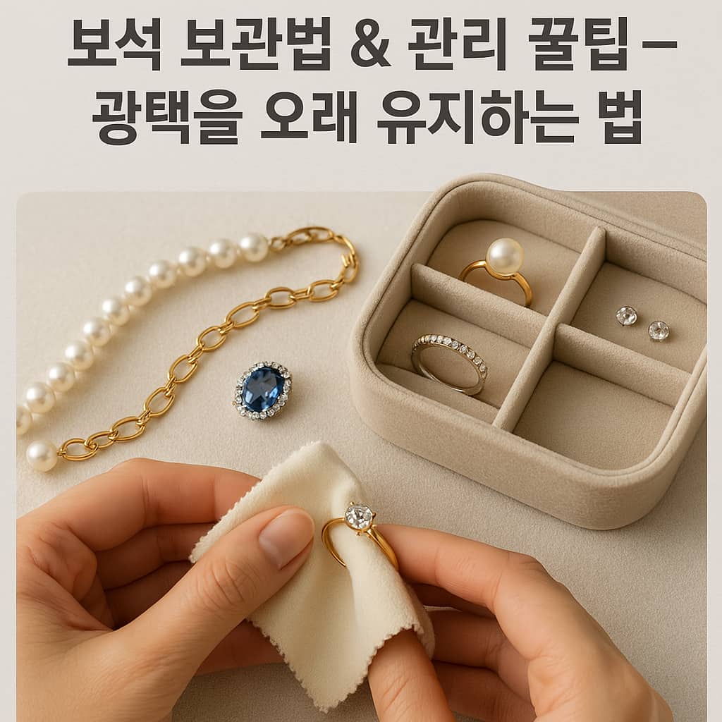 보석 보관법 & 관리 꿀팁 – 광택을 오래 유지하는 법