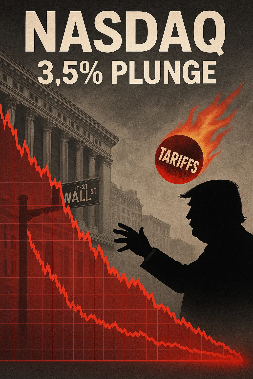 나스닥 3.5% 급락 이유, 원인 이미지 만들기, 챗 GPT 무료 프롬프트 공개!