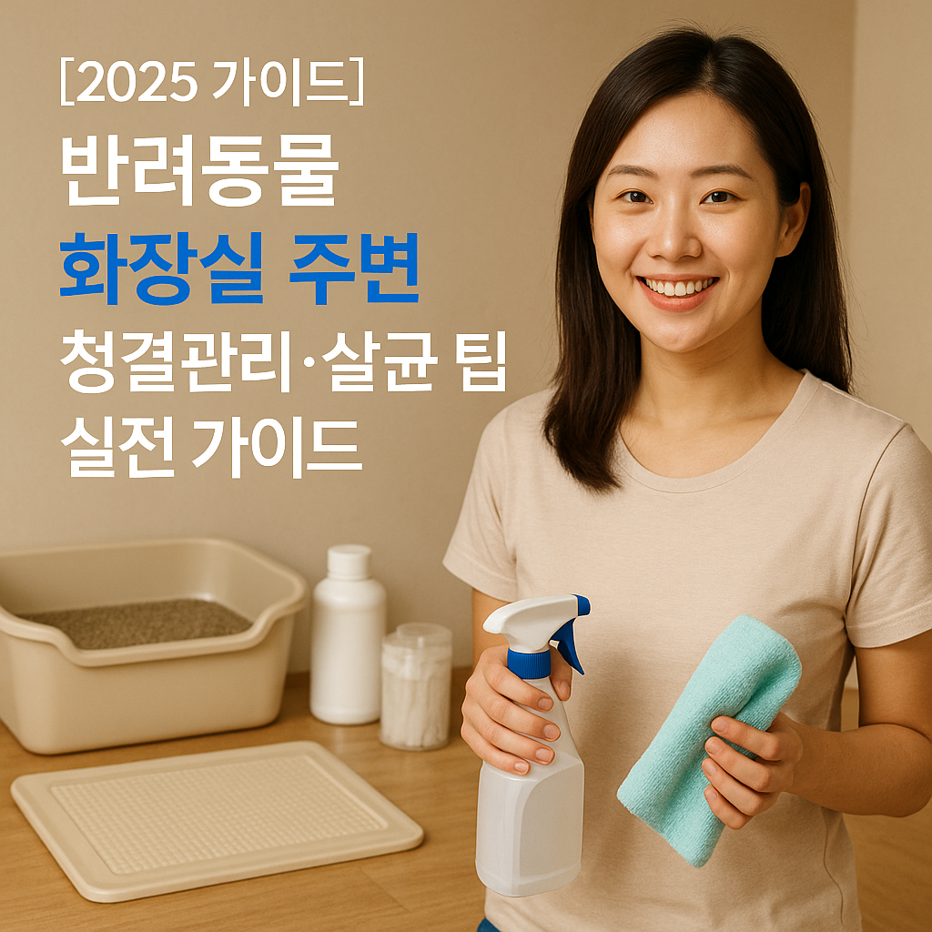 [2025 가이드] 반려동물 화장실 주변 ｜ 청결관리·살균 팁 실전 가이드