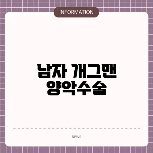 남자 개그맨 양악수술
