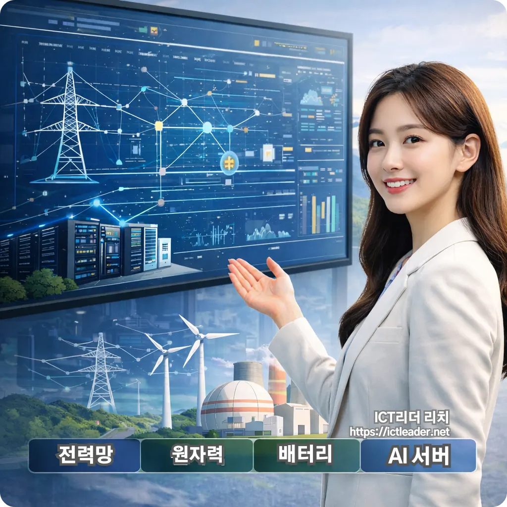 스마트 전력 패널 앞에서 설명 중인 20대 여성 &ndash; 정돈되고 전문가스러운 대표용 썸네일 이미지