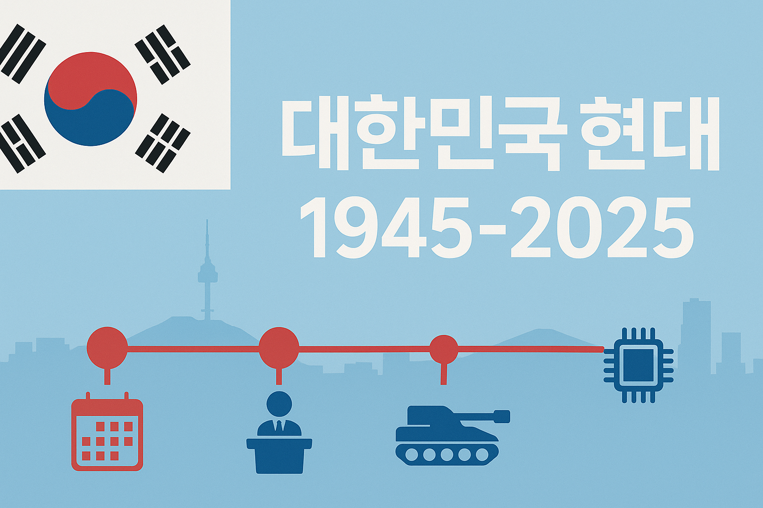 🇰🇷 대한민국 현대사 (1945‑2025) 한눈에 보기