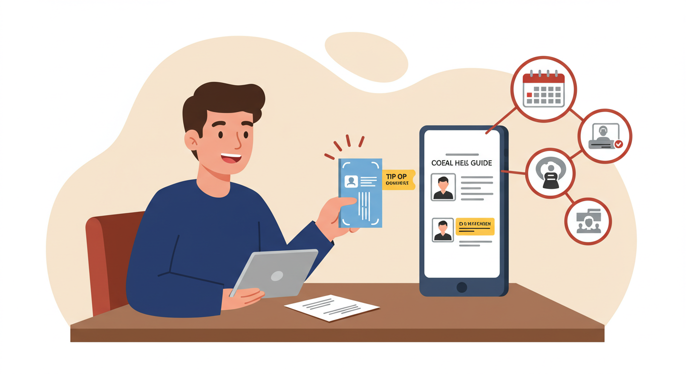 외국인 신청 팁과 실제 사례를 표현한 친절한 이미지