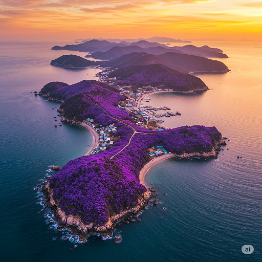 신안군퍼플섬사진