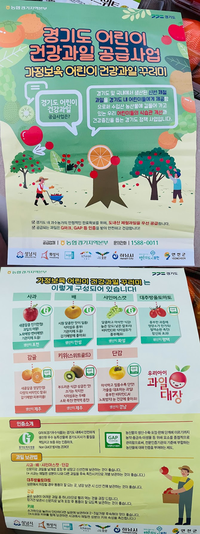 건강과일사업 전단지