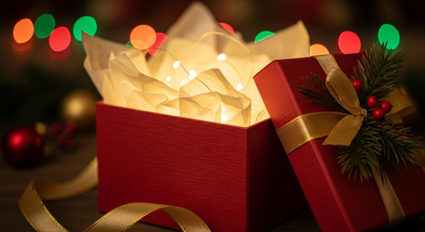 크리스마스 선물상자 조명