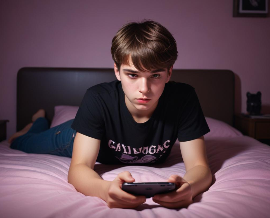 모바일 게임을 하는 사람