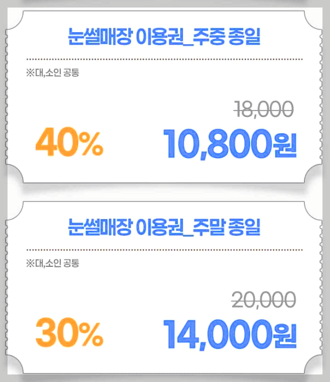 하이원리조트 눈썰매장