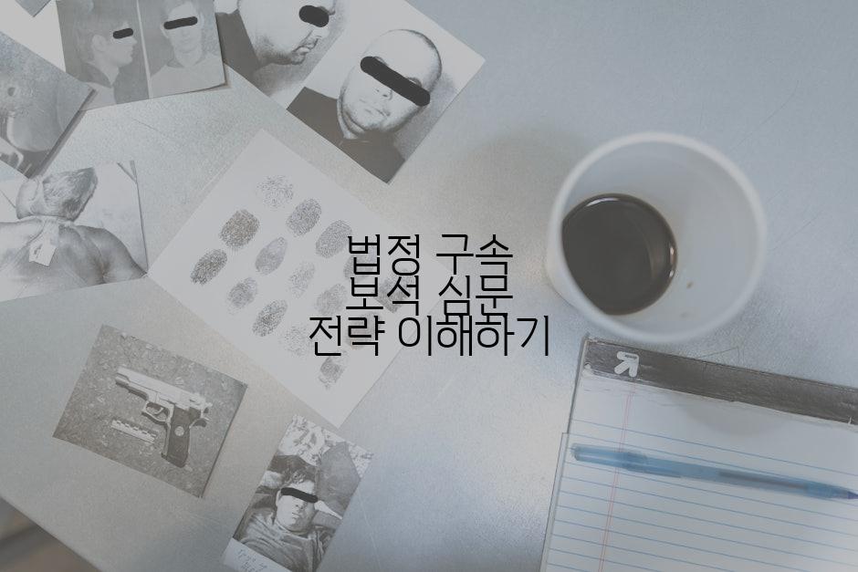 법정 구속 보석 심문 전략 이해하기