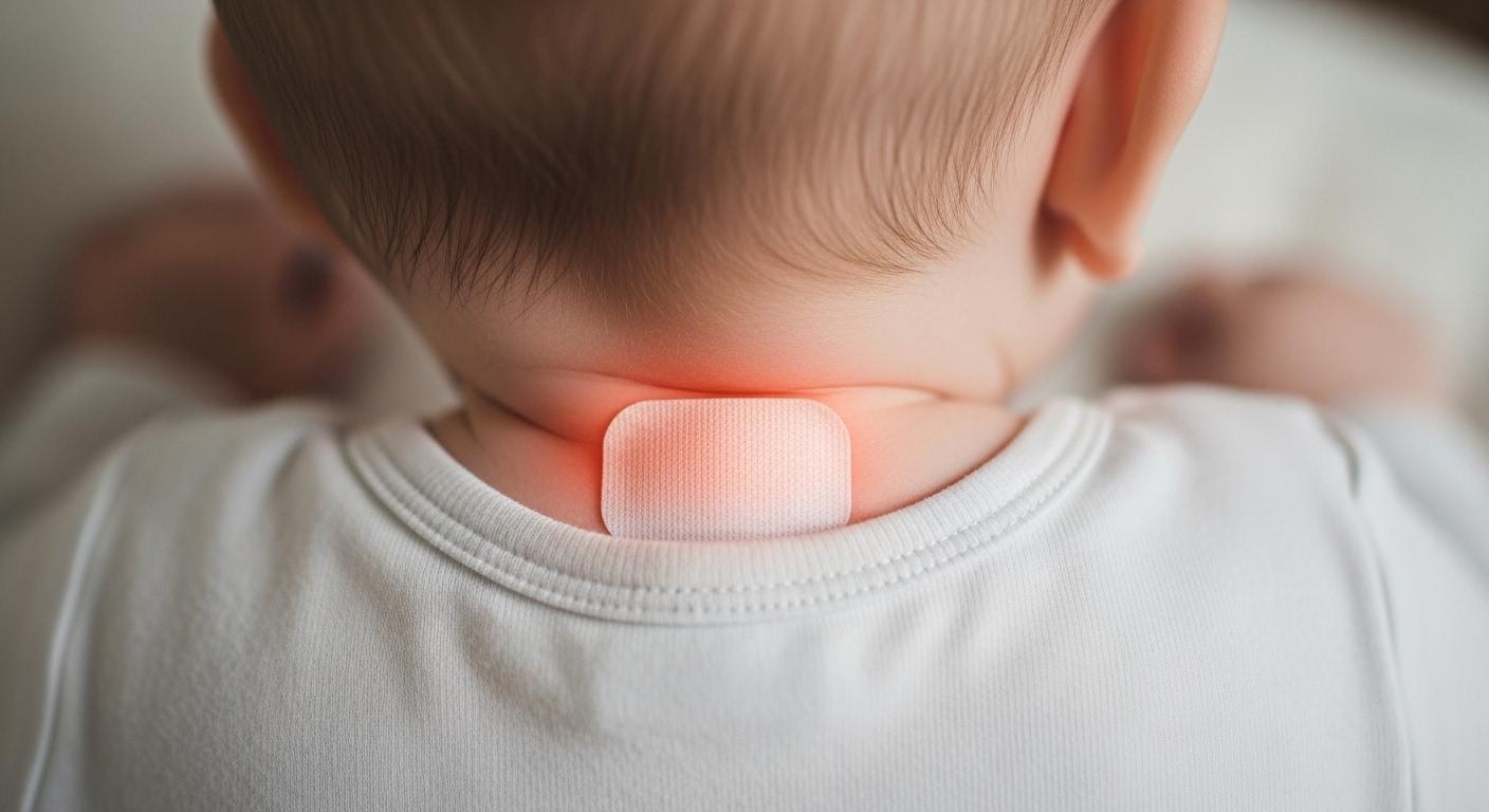 아기 열패치 목뒤