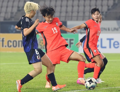 동아시안컵 여자 축구 정다빈 골