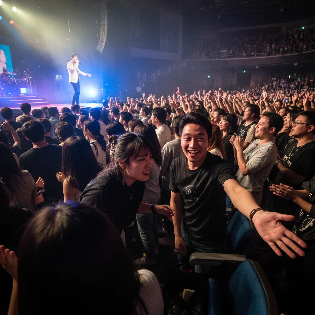 미스트롯4 콘서트 준비물 망원경 사용..