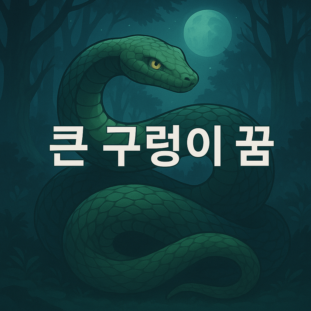 큰 구렁이 꿈 해몽