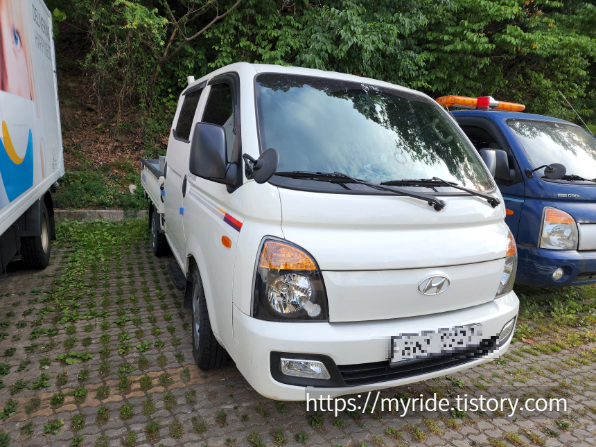 브레이크등 교체 대상 차량인 포터2 더블캡