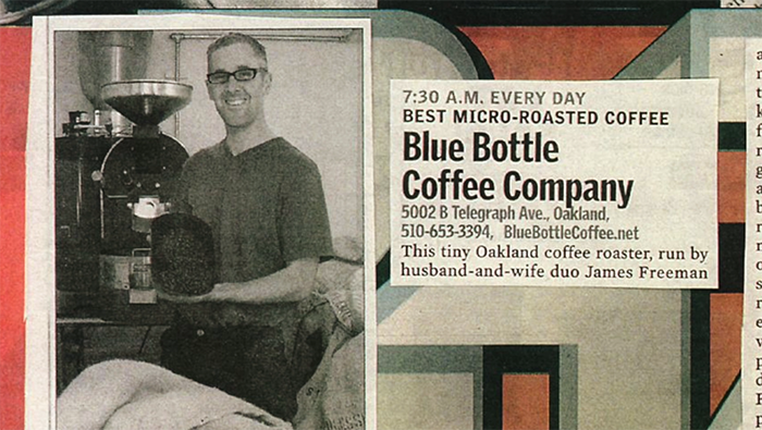 James Freeman on the news paper, 2002