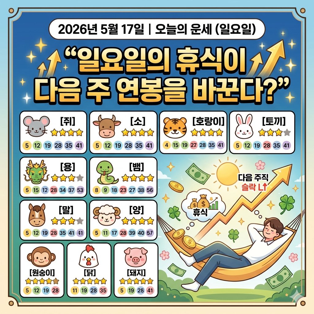 5월17일 오늘의 운세
