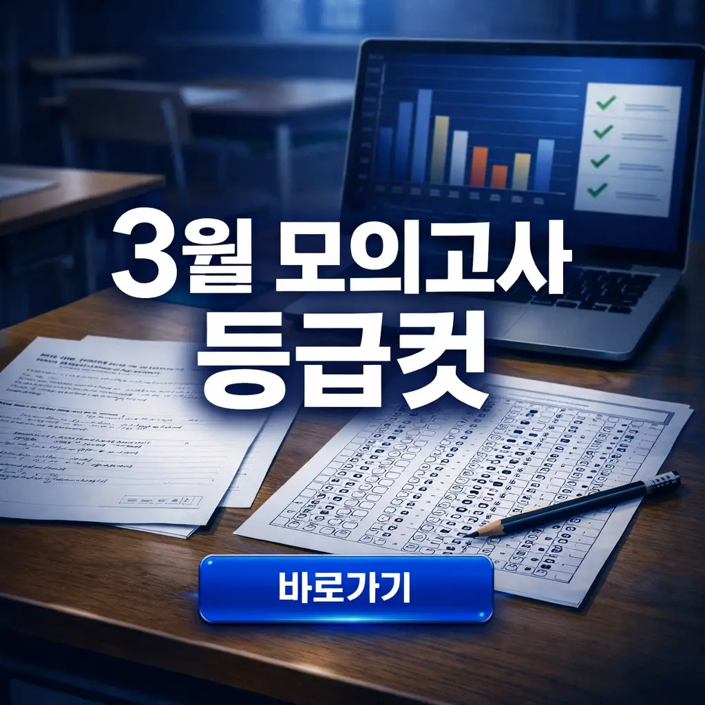 2026년 3월 모의고사 등급컷 및 정답 확인