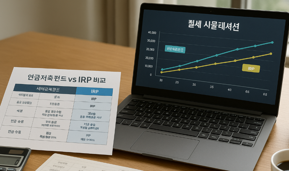 연금저축펀드 vs IRP 절세 시뮬레이션 검토