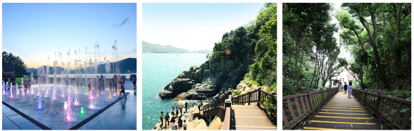 여수 여행 코스 추천 가볼만한곳 오동도 분수쇼 산책로