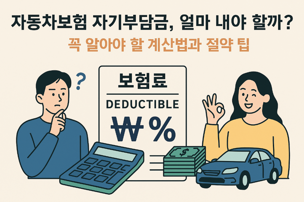 자동차보험 자기부담금, 얼마 내야 할까?