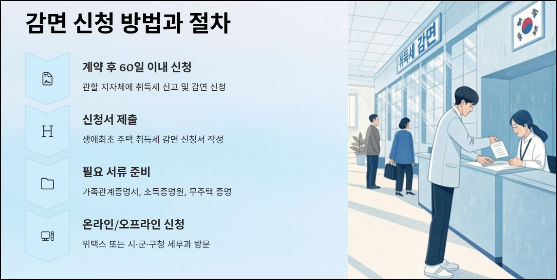 감면 신청 방법과 절차