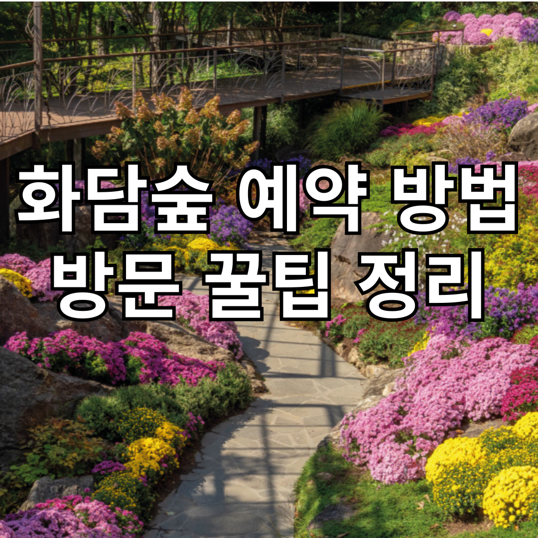 화담숲 예약 방법과 방문 팁 총정리