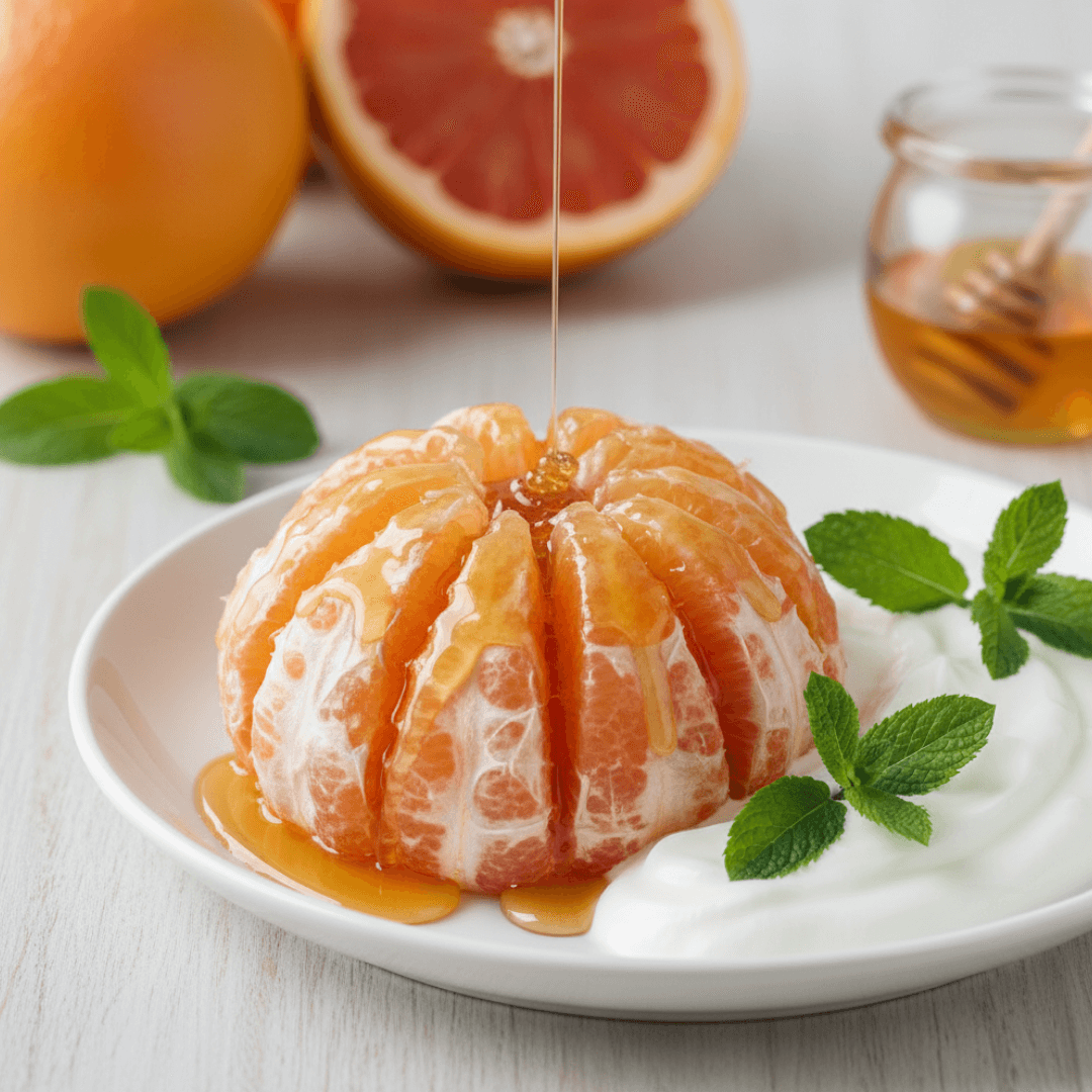 음식궁합(비타민C 과일 + 자연 단맛)ㅣ자몽과 꿀의 음식 궁합 &mdash; 산뜻함 속 은은한 달콤함이 깨우는 맑은 에너지의 맛