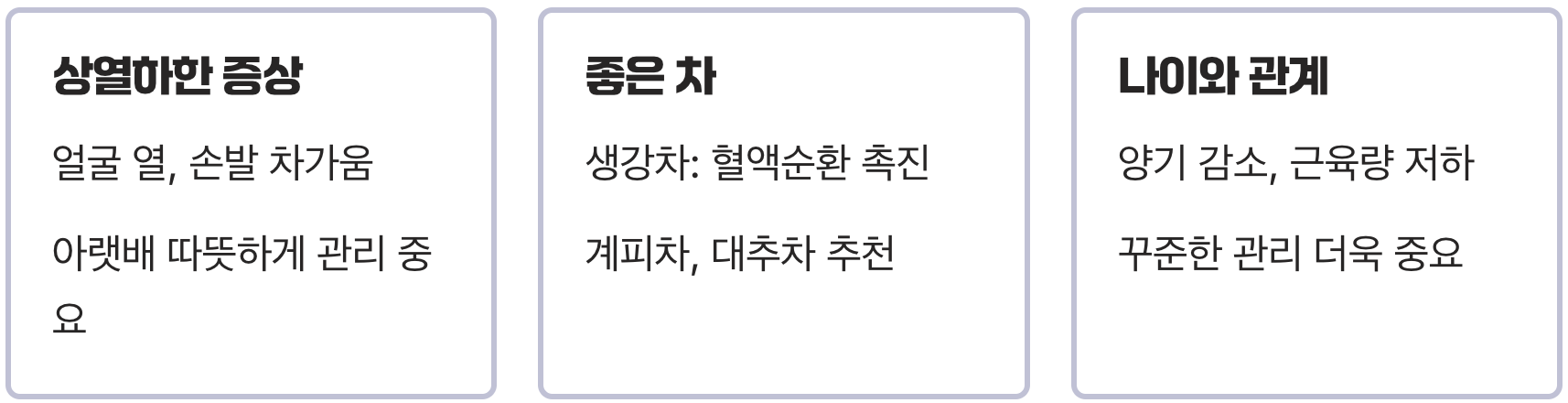 몸이 차가운 수족냉증, 한의사가 알려주는 근본적인 해결책 FAQ