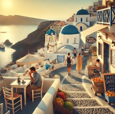 그리스 산토리니에서 한달살이하는 이미지