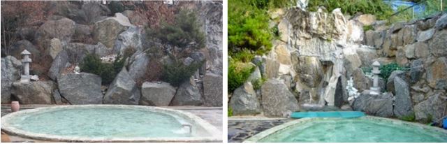 율암온천 노천탕