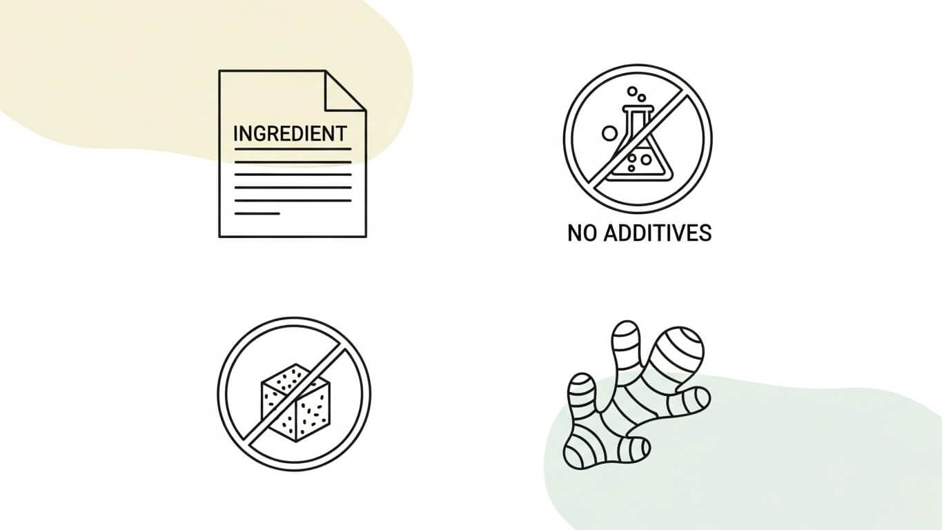 생강 사탕 선택 시 주의할 점