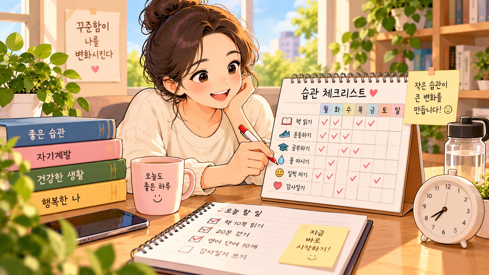 좋은 습관은 기록하면 더 관리하기 쉬워집니다