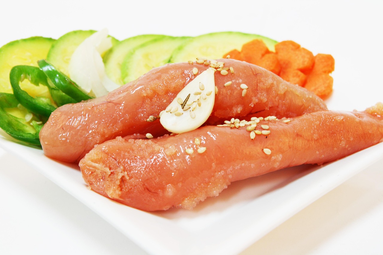 명란젓으로 만든 반찬