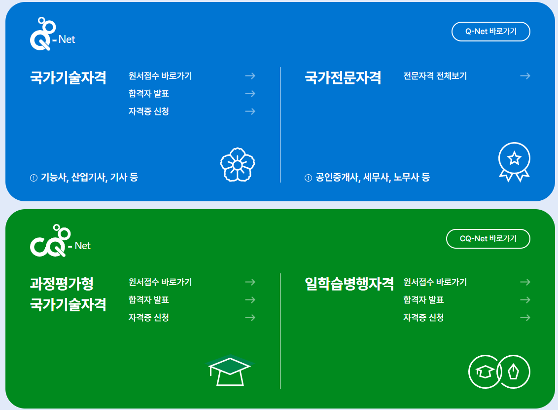큐넷-Q-Net-바로가기-공식홈페이지-국가자격증-신청-페이지