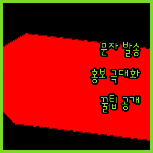 문자 발송 솔루션으로 홍보 효과를 극